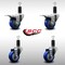 Service Caster 3'' SS Blue Poly Swivel 1-1/4'' Expanding Stem Caster Set 2 Total Lock Brakes, 4PK SCC-SSEXTTL20S314-PPUB-BLUE-2-S2-114 - alternate 4